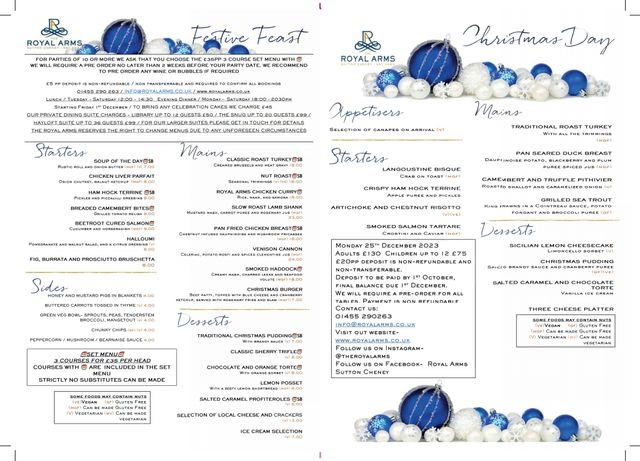 Christmas Menu 2023